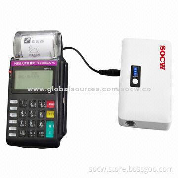 12,000mAh Dual Ports Portable Power Bank for POS